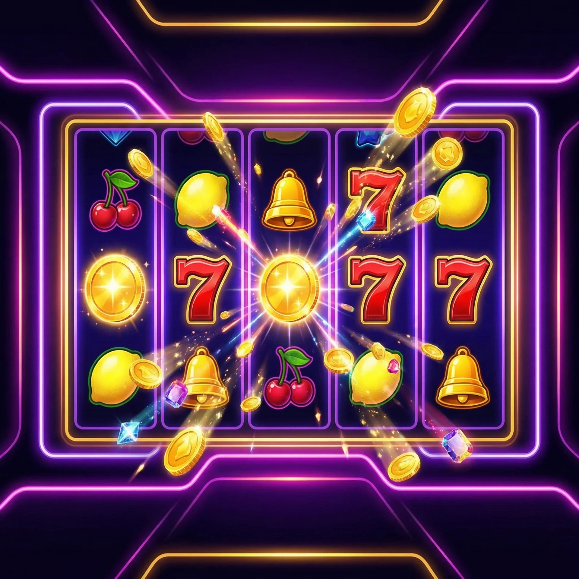 PG电子老虎机游戏界面展示丰富的水果和幸运符号